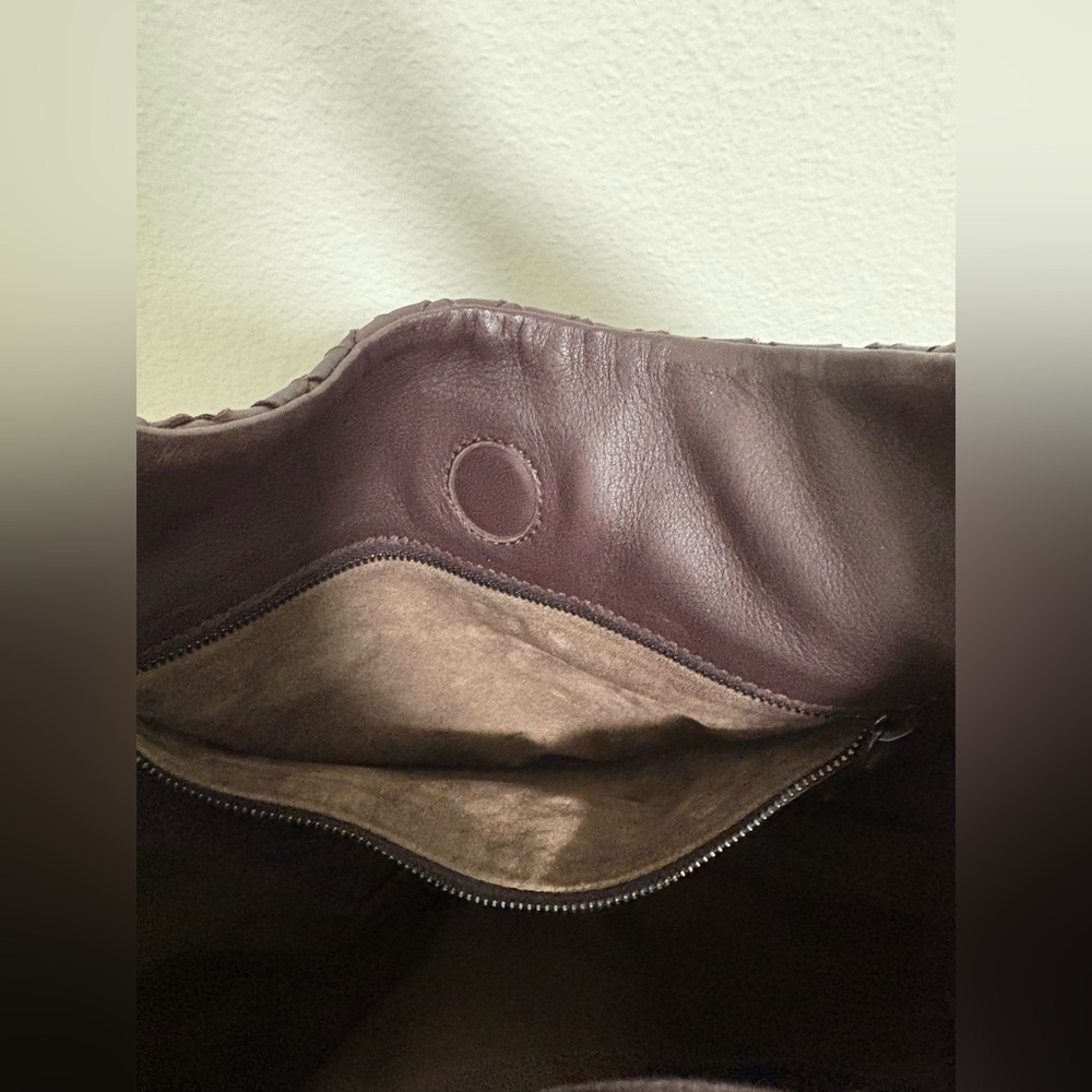 Bottega Veneta Dark Brown Campana Hobo Shoulder Bag - Picture 4 of 9